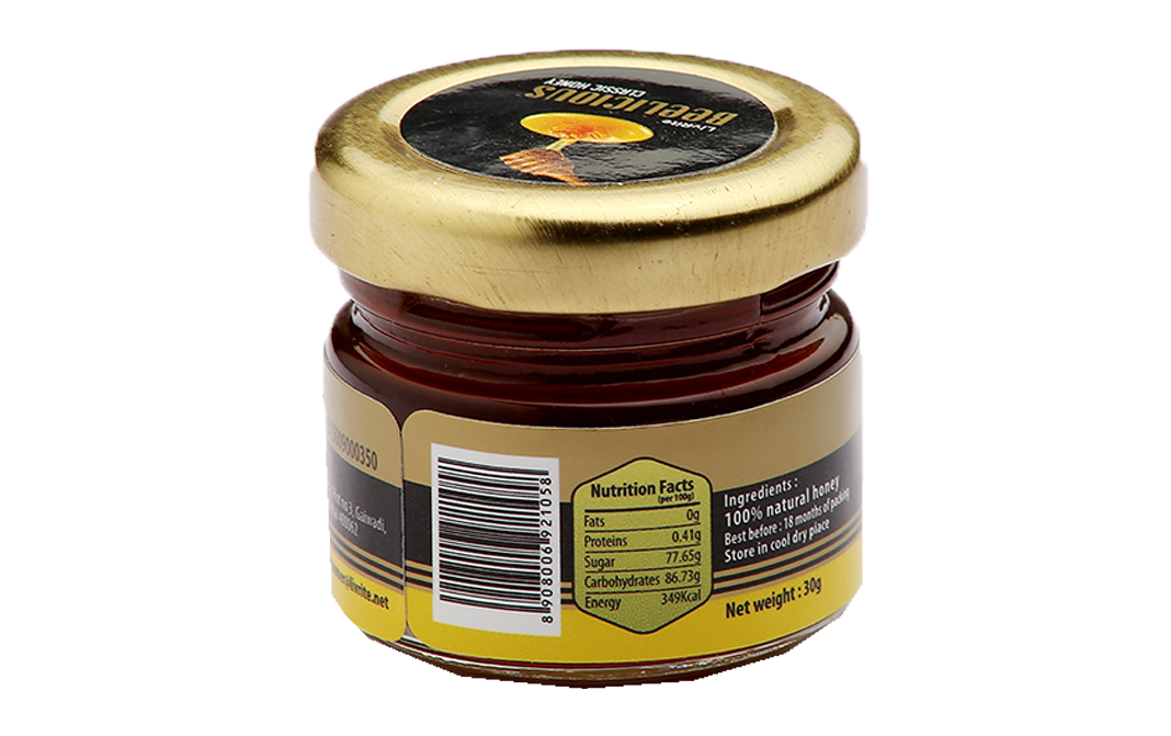 LivRite Beelicious Classic Honey    Glass Jar  30 grams
